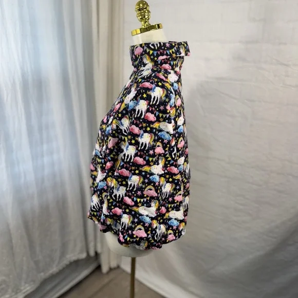 Children's Girls Unicorn Handmade Poncho Turtleneck Sweater - Picture 2 of 10
